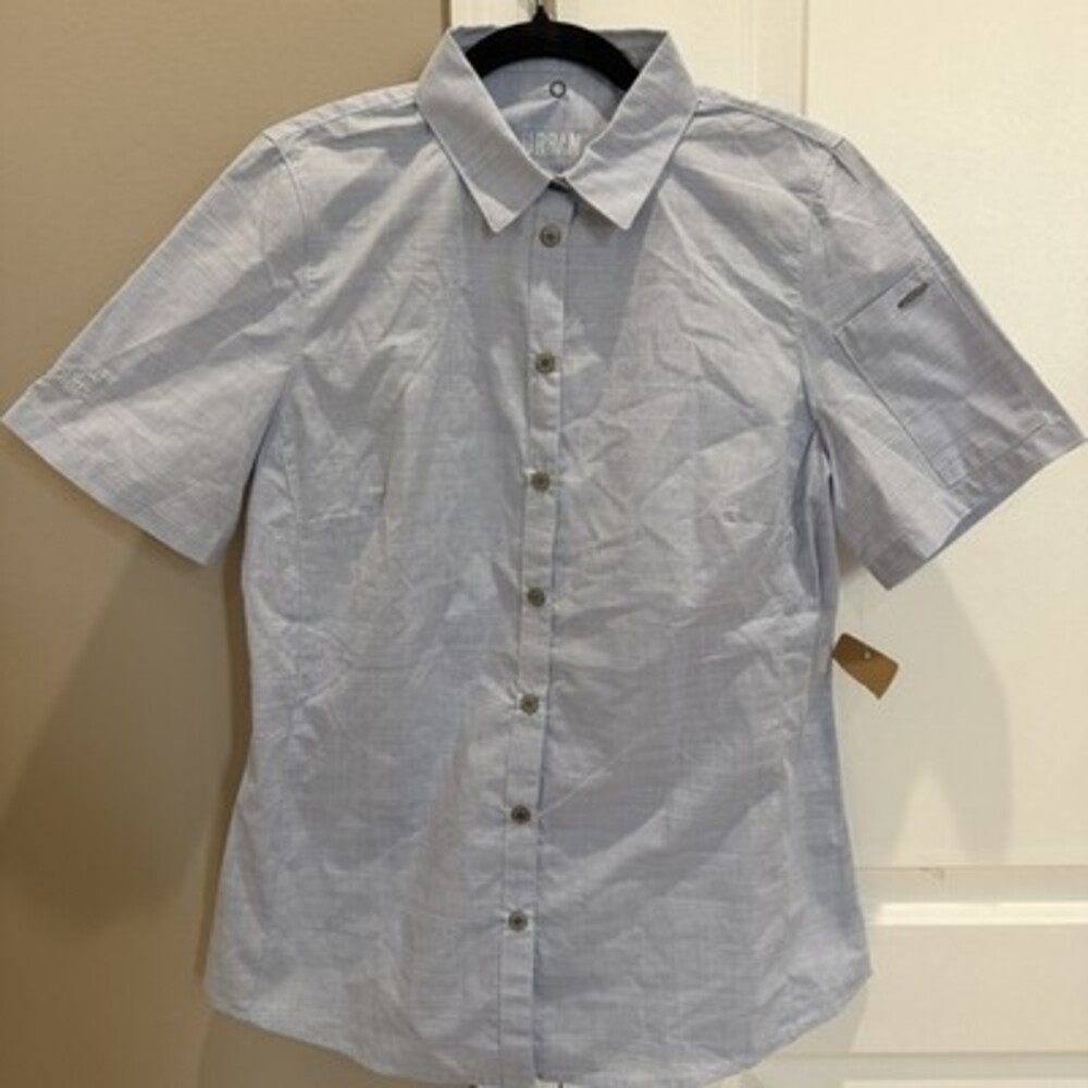 Chef Works Urban Collection Women's Havana Short Sleeve Snap-Front Shirt Size S